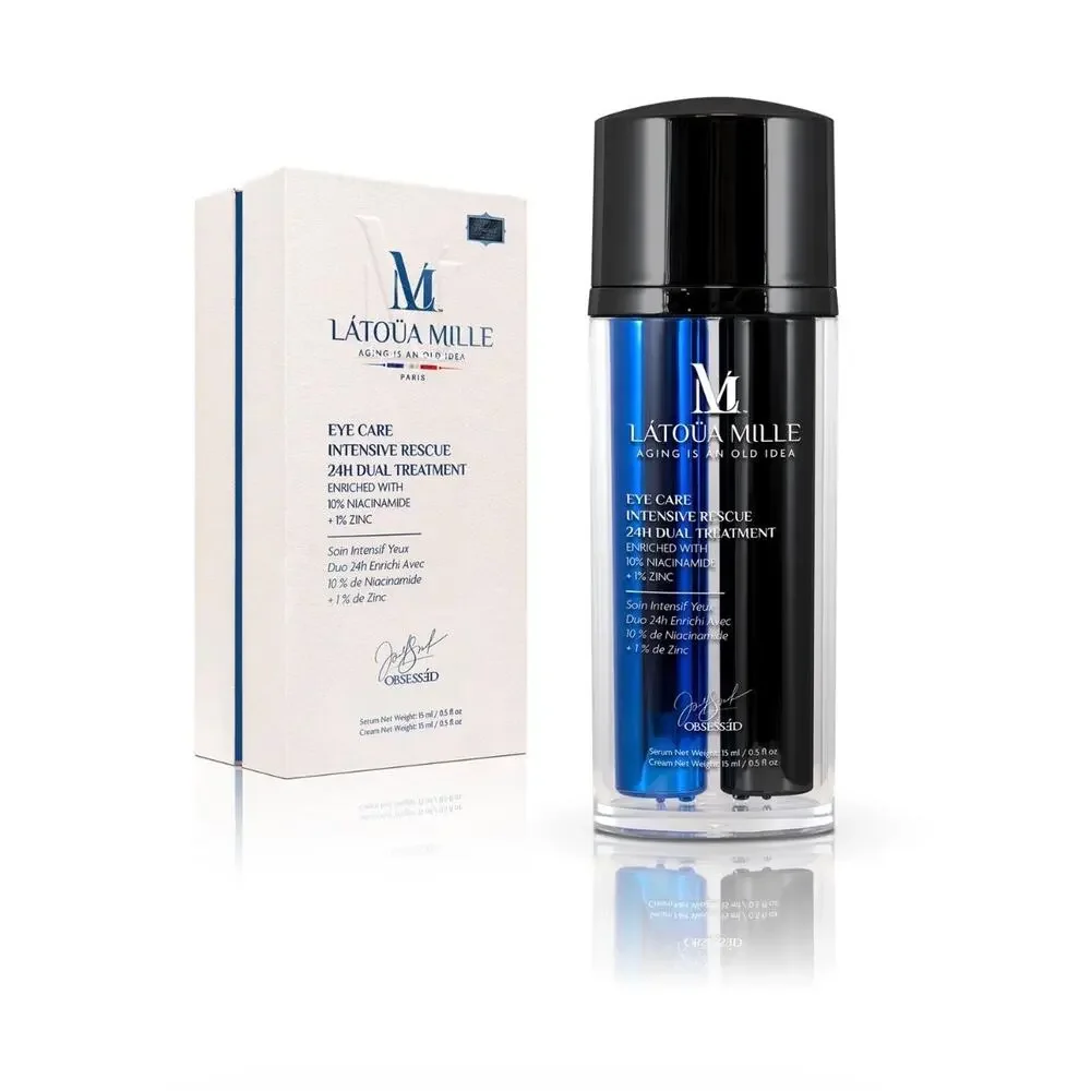 $950 New Latoua Mille Eye Care Intensive Rescue 24h Dual Treatment